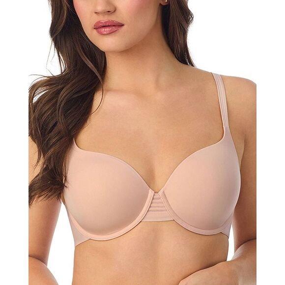 Le Mystere Womens Second Skin Back Smoother Bra 32D Pale Peach 5221 - NWT